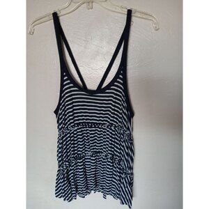 We The Free Striped Babydoll Trapeze Top